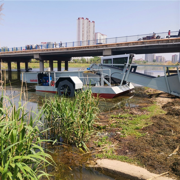 自動水草收割船